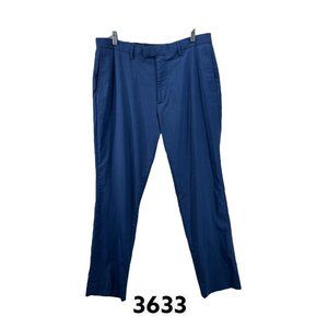 Banana Republic Mens Blue Standard Fit‎ Flat Front Dress Pants Size 34X32